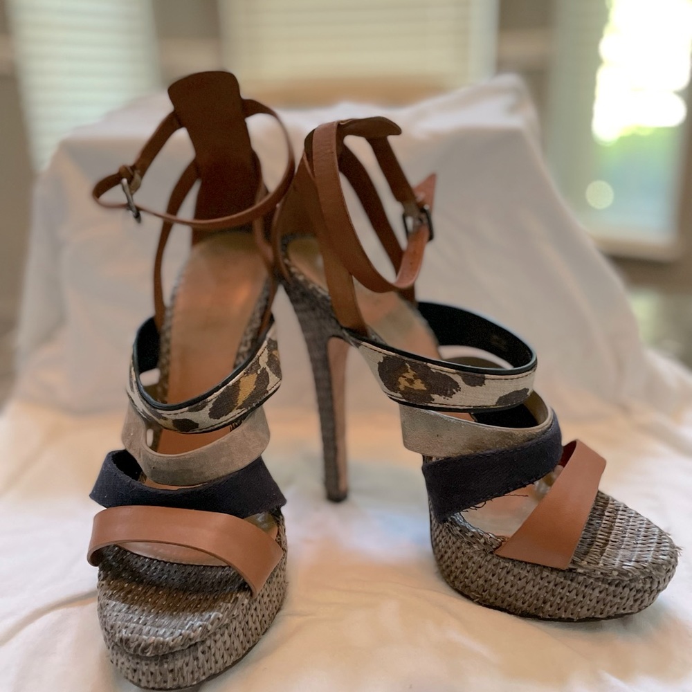 High heel LAMB Strappy stilettos.